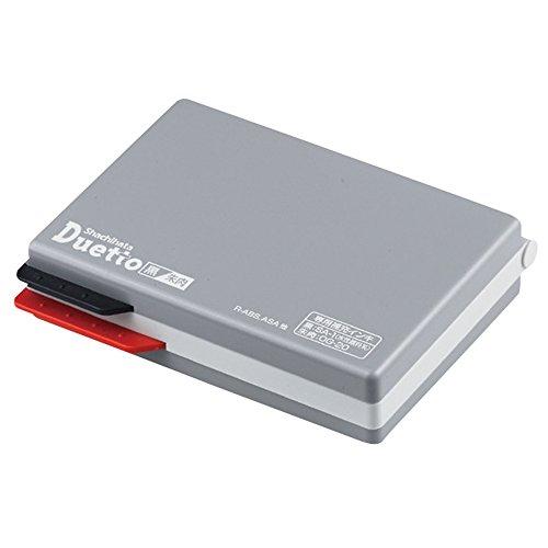 シャチハタ デュエット スタンプ台 HFW-2MEC 黒・朱肉