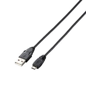 エレコム USBケーブル microB USB2.0 (USB A オス to microB オス) PlayStation4対応 2m ブラッ｜川西ストア
