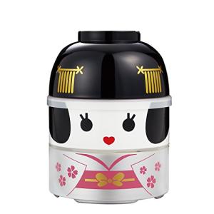 たつみや(Tatsumiya) こけし弁当 大こけし二段弁当 舞妓 サイズ：約φ11.5 H16 52093｜hapitize