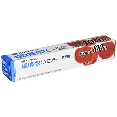 オカモト化成品 オカモト ラップ「環境思い」エコノミー PE-30 1本単位 ポリエチレン 日本 X...