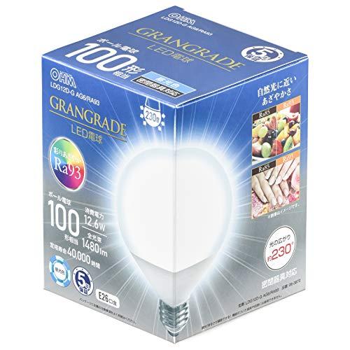 オーム(OHM) 電機 LED電球 ボール電球形 E26 100形相当 昼光色 LDG12D-G A...