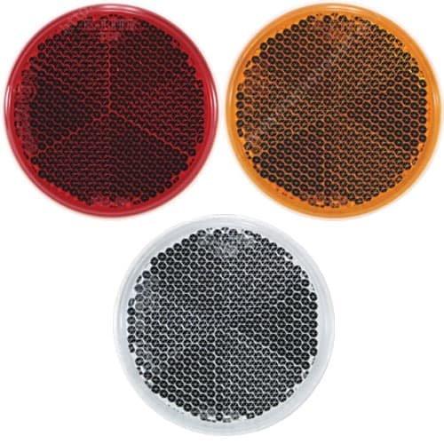 ジェットイノウエ(JET INOUE) リフレクター 丸 60φ Eマーク付 ネジタイプ レッド 5...