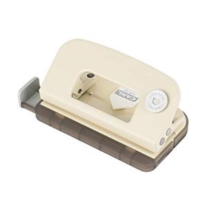 カール事務器(CARL) 穴あけパンチ 小型 デコレパンチ 2穴 10枚 クリーム DPN-35-I｜川西ストア
