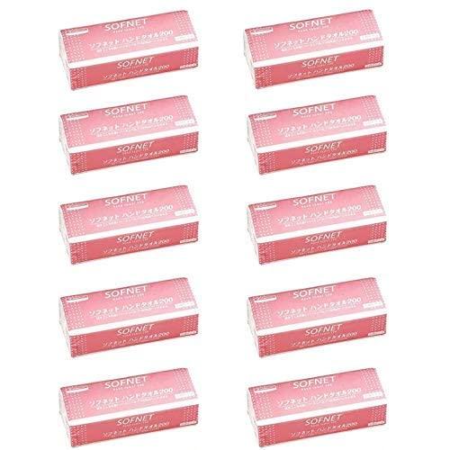 クレシア ハンドタオル ペーパータオル ソフネット 小判サイズ 200枚 × 10パック