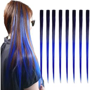 100 本物保証 ヘアエクステワンタッチ付け毛ウィッグメッシュ青色ブルー3本セット ウィッグ エクステ レディース Takeitthai Se