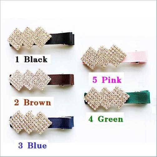 ポイント消化 500円 送料無 ヘアアクセサリ ー ヘアクリップ スワロスキー くしばしクリップ ダ...