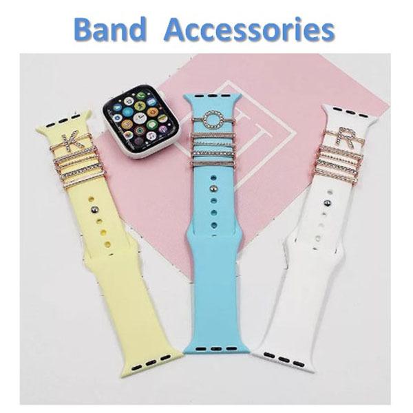 アップルウォッチバンドレディースメタルチャーム お洒落なアクセサリー アップルウォッチストラップアク...