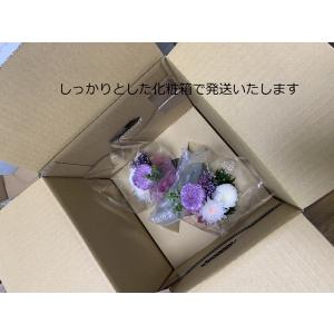 プリザーブドフラワー仏花 明 一対 花器付き ...の詳細画像3