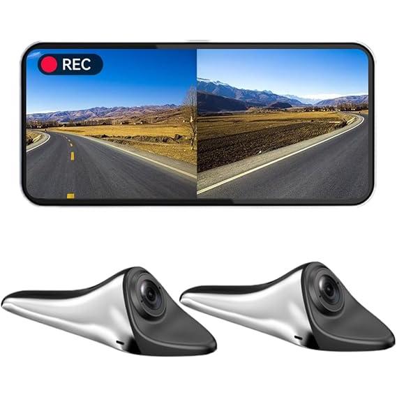 6.3タッチスクリーンサイドカメラ モニター セット サイドビュー  ドライブレコーダー (シルバー...