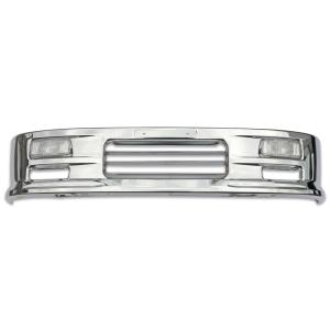 大型商品】 バス バンパー レトロ オバQ メッキ 4トン 標準 新品