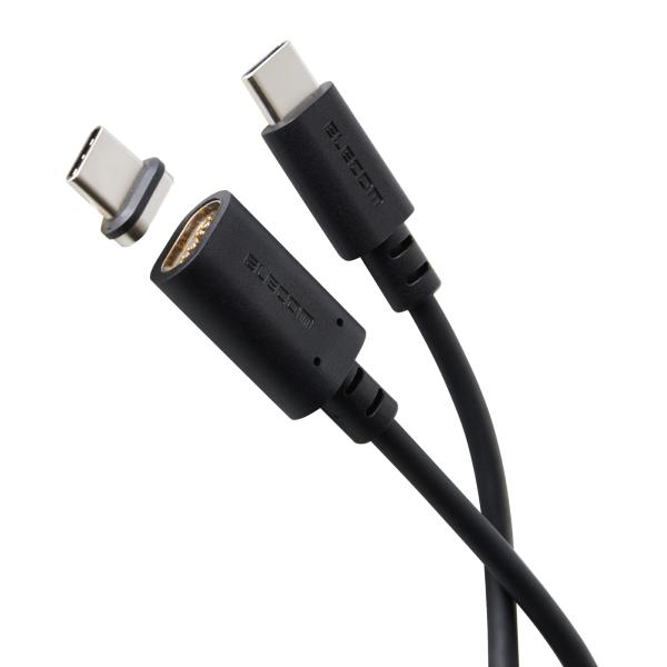 エレコム USB Type C ケーブル マグネット 脱着 2m 60W USB PD対応 ショート...