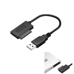 usb sata 変換ケーブル for 外付けssd ケース - sata usb 3.0 13ピン ケーブル 内蔵光学ドライブ接続用 ドラ