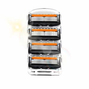 BaolijinMM 4個入ジレット対応 Fusion刃 5枚刃 フュージョン ひげそりジレット替刃 品 プログライド 替刃