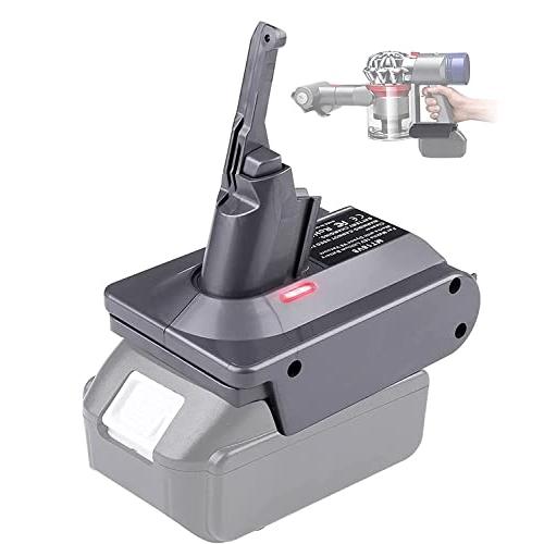 ダイソンV8V7バッテリーアダプター、対応マキタ18Vリチウム電池をダイソンV8掃除機電池、ダイソン...