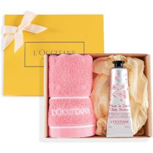 ロクシタン(L'OCCITANE) チェリーブロッサム ハンドクリーム タオル付き ギフトセット ギフト 誕生日 人気 女性 男性 送別 プレゼント｜Happiness