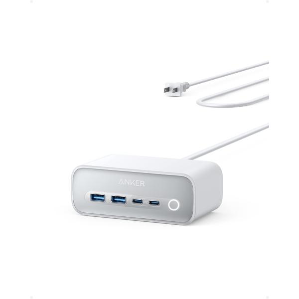 Anker 525 Charging Station/USB-C 2ポート USB-A 2ポート/A...