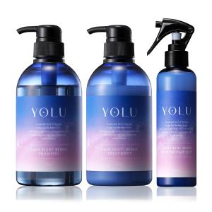 YOLU ヨル | シャンプー トリートメント ヘアミスト 3点セット 【カームナイトリペア】 ヘアウォーター ヘアトリートメント 寝癖直し｜happiness0228no2