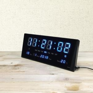 置き時計 LED 多機能 スクエア デジタルクロック 壁掛け...