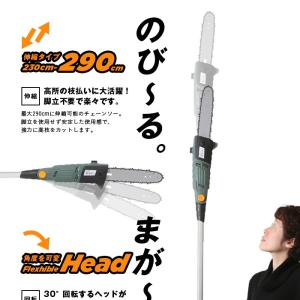 高枝切りチェーンソー 切断機 230-290c...の詳細画像2