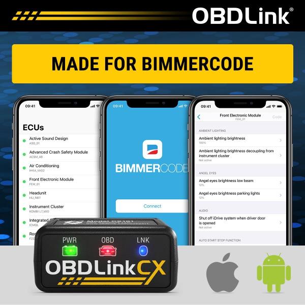 3年保証 技適 OBDLink CX Bimmercode Bimmerlink BLE OBD2 ...