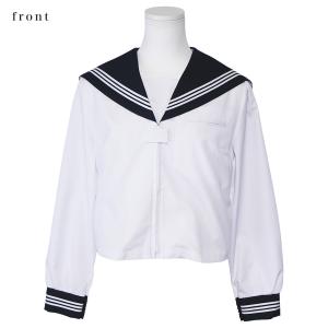 トンボ 長袖セーラー服 前開きジッパー 日本製...の詳細画像2