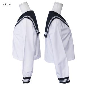 トンボ 長袖セーラー服 前開きジッパー 日本製...の詳細画像4