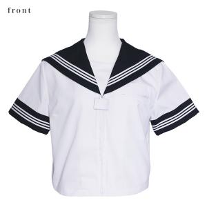 トンボ 半袖セーラー服 前開きジッパー 日本製...の詳細画像2