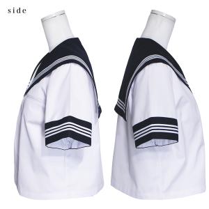 トンボ 半袖セーラー服 前開きジッパー 日本製...の詳細画像4