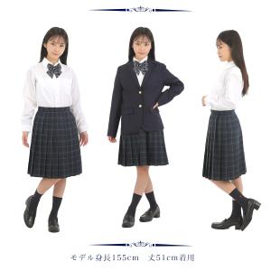スクールスカート ネイビー×グリーン チェック...の詳細画像4