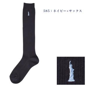 EASTBOY 両面刺繍ハイソックス 丈38c...の詳細画像1
