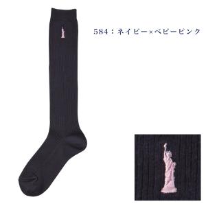 EASTBOY 両面刺繍ハイソックス 丈38c...の詳細画像3