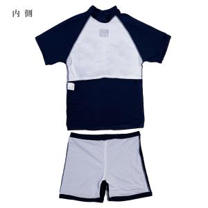 長袖スクール水着 セパレート型 上下セット ラ...の詳細画像3
