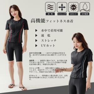 ラッシュガード 帽子付 レディース水着 半袖 ...の詳細画像2
