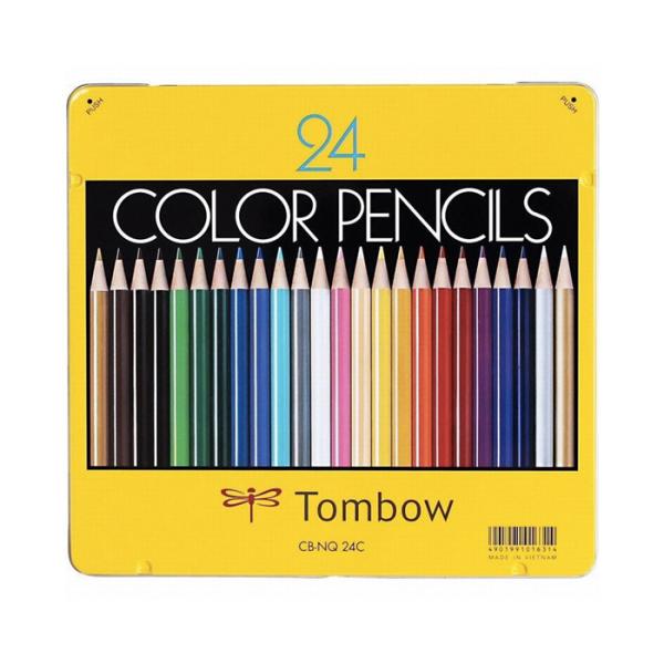 トンボ鉛筆 色鉛筆(24色セット)/Tombow 絵画 お絵かき 美術 画材 CB-NQ24C