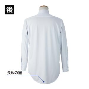 男子 長袖スクールシャツ ニット素材 ノーアイ...の詳細画像2