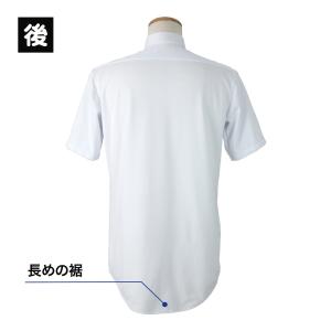 男子 半袖スクールシャツ ニット素材 ノーアイ...の詳細画像2