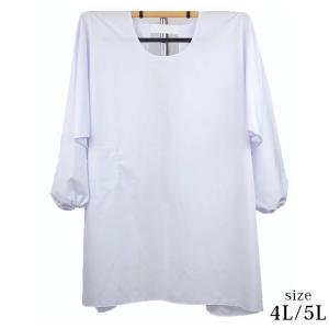 割烹着 白シンプルエプロン 4L/5L メンズ ...の商品画像