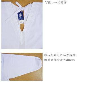 V襟白割烹着/ エプロン メール便 送料無料 ...の詳細画像2