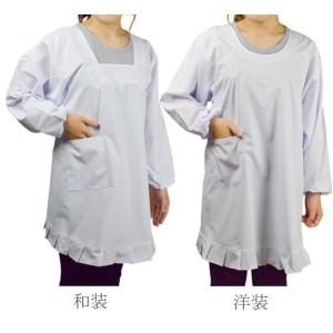 割烹着 白 和装 洋装 M/L/LL 日本製 ...の詳細画像1