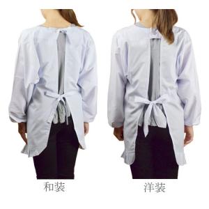 割烹着 白 和装 洋装 M/L/LL 日本製 ...の詳細画像2