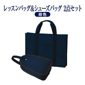 完全日本製 タイプB 2点セット お受験バッグ 紺色 ナイロン製 レッスン