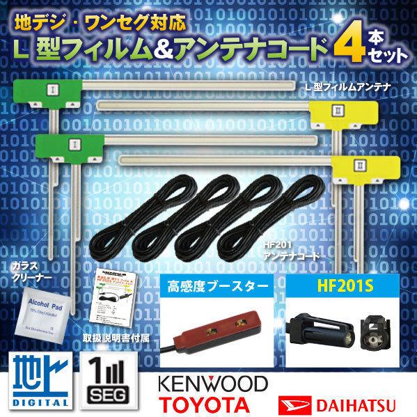 メール便 ケンウッド フィルムアンテナ HF201S コード 4本 MDV-D306 MDV-D30...
