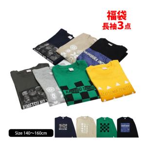 福袋 洋服 鬼滅の刃 長袖Tシャツ 3点 男の子 キッズ 何が届くかお楽しみ キッズサイズ 夏物 子...