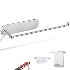 Wowfill キッチンペーパーホルダー マグネット タオルバー ステンレススチール