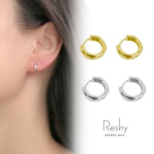 ピアス 金属アレルギー フープ レディース 小さい 揺れる ミラーカット 多面カット アクセ ゴールド シルバー キャッチレス 人気 30代 プチプラ
