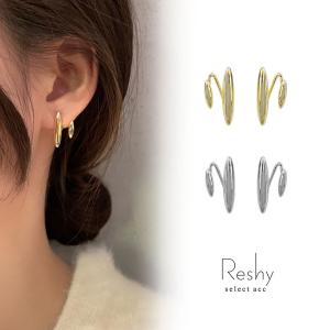 ピアス 金属アレルギー対応 レディース 2連ドロップ アクセサリー マット 小ぶり 葉っぱ アンティーク シンプル おしゃれ プチプラ