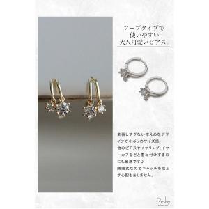 ピアス 金属アレルギー対応 フープ ゴールド ...の詳細画像2