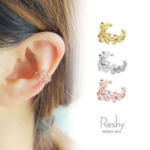 イヤーカフ ゴールド シルバー フラワー レディース 片耳用 花 可愛い 流行 シンプル ピンクゴールド アクセ トレンド 上品 人気 プチプラ Ma070 Tilt Store Yahoo 店 通販 Yahoo ショッピング