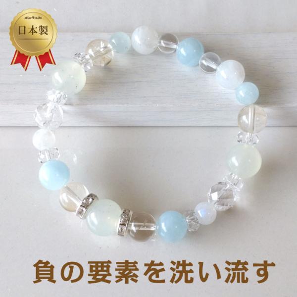 パワーストーン ブレスレット レディース グリーンサーペンティン アクアマリン yh 金運 厄除けグ...