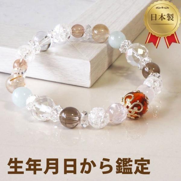 パワーストーン ブレスレット オーダー 天然石  金運 厄除けグッズ 開運 鑑定ブレス 琥珀 アクア...